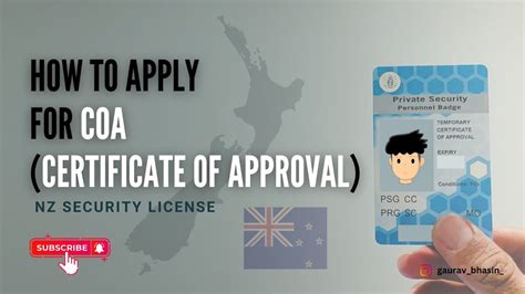 coa licence|coa security license.
